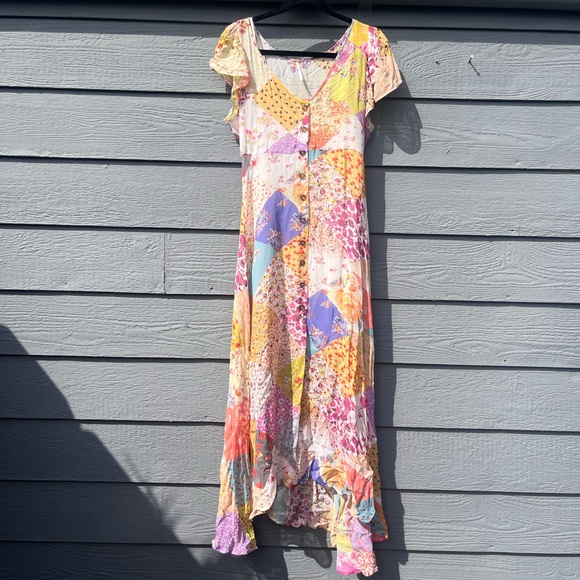 Free People Dixie Maxi Patchwork Dress - Picture 3 of 6